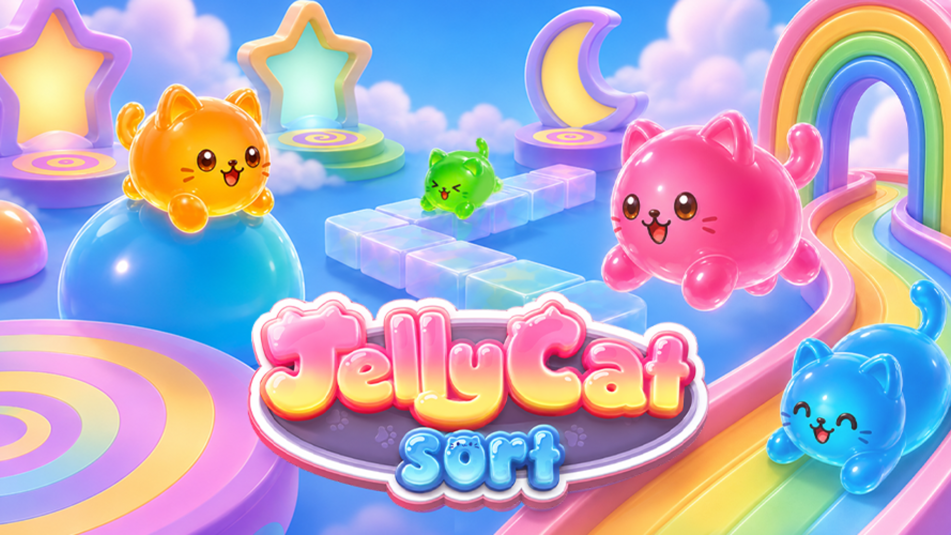 Jelly Cat Sort: Loop Puzzle